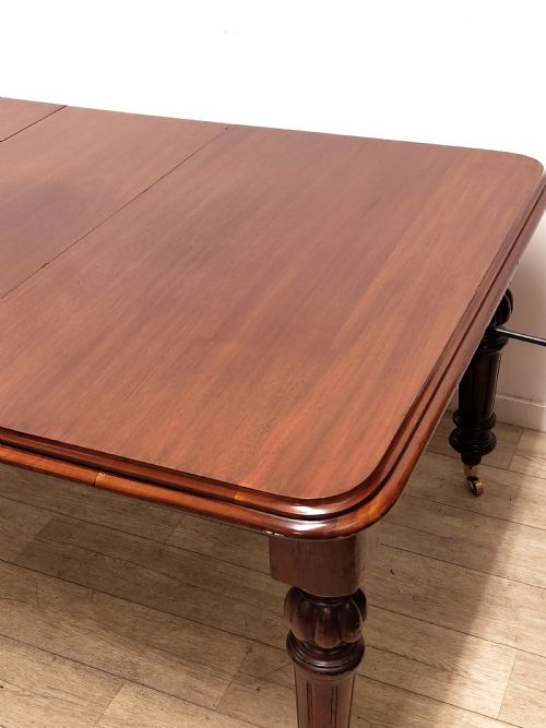 ANTIQUE VICTORIAN MAHOGANY EXTENDING DINING TABLE AND 8 DINING CHAIRS - ADDITIONAL PHOTO 13