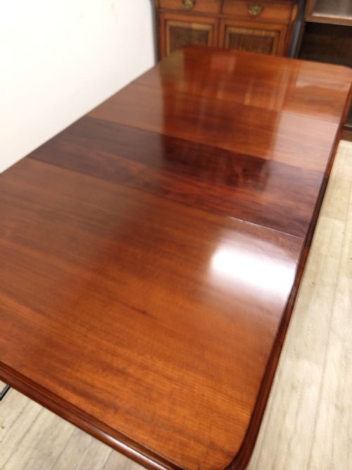 ANTIQUE VICTORIAN MAHOGANY EXTENDING DINING TABLE AND 8 DINING CHAIRS - ADDITIONAL PHOTO 14
