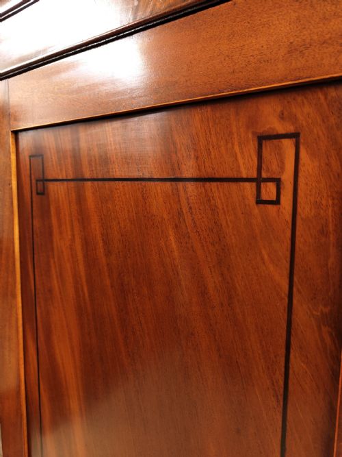 ANTIQUE GEORGIAN SOLID MAHOGANY LINEN PRESS WARDROBE COMPACTUM - ADDITIONAL PHOTO 6