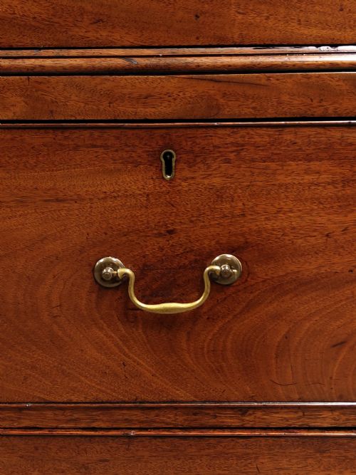 ANTIQUE GEORGIAN SOLID MAHOGANY LINEN PRESS WARDROBE COMPACTUM - ADDITIONAL PHOTO 13