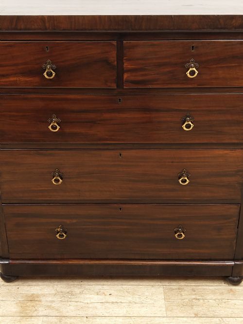 ANTIQUE VICTORIAN SCUMBLED PINE CHESTS OF DRAWERS - ADDITIONAL PHOTO 1