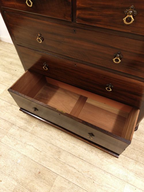 ANTIQUE VICTORIAN SCUMBLED PINE CHESTS OF DRAWERS - ADDITIONAL PHOTO 5
