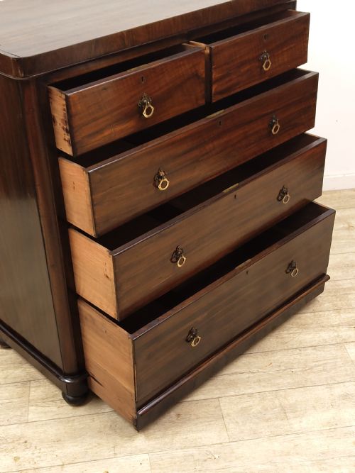 ANTIQUE VICTORIAN SCUMBLED PINE CHESTS OF DRAWERS - ADDITIONAL PHOTO 8