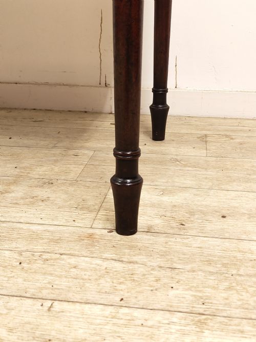 ANTIQUE REGENCY SOLID MAHOGANY SIDE HALL TABLE - ADDITIONAL PHOTO 1