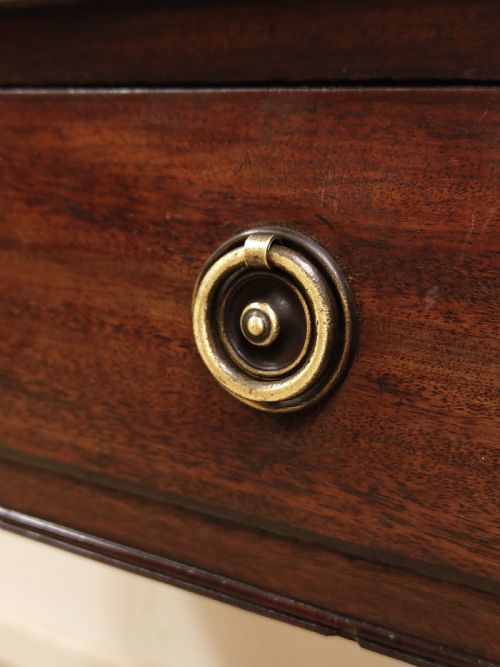 ANTIQUE REGENCY SOLID MAHOGANY SIDE HALL TABLE - ADDITIONAL PHOTO 3