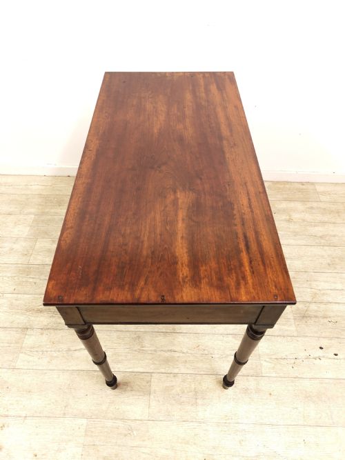 ANTIQUE REGENCY SOLID MAHOGANY SIDE HALL TABLE - ADDITIONAL PHOTO 6