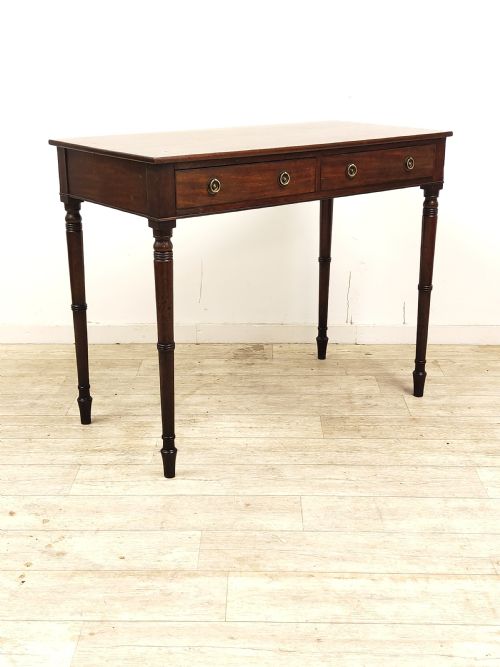 antique regency solid mahogany side hall table - CATEGORY: ANTIQUE TABLES - DATED REGENCY
