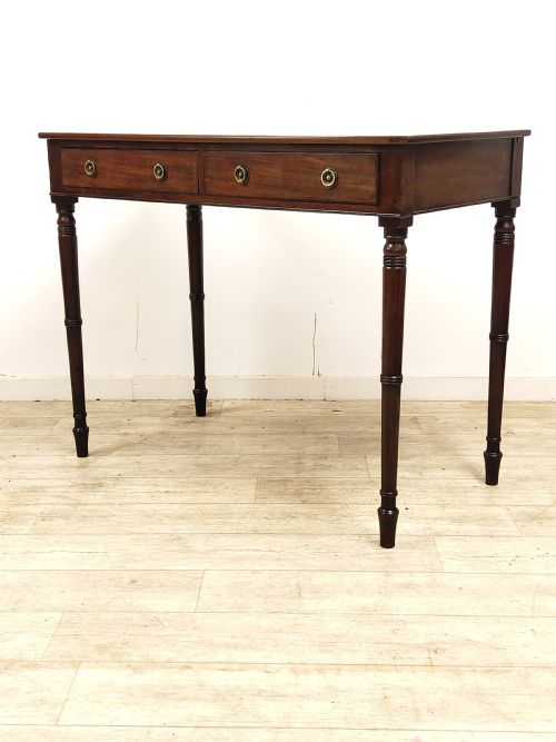 ANTIQUE REGENCY SOLID MAHOGANY SIDE HALL TABLE - ADDITIONAL PHOTO 10