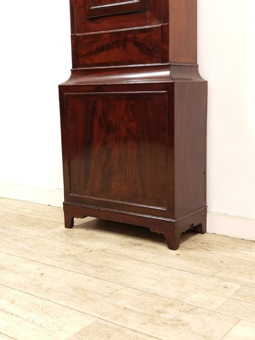 ANTIQUE REGENCY MAHOGANY 8 DAY LONG CASE GRANDFATHER CLOCK BY JOHN TODD OF GLASGOW - ADDITIONAL PHOTO 8