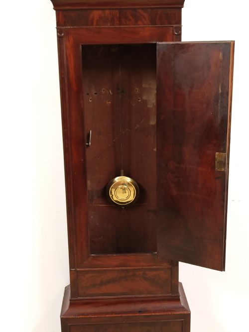 ANTIQUE REGENCY MAHOGANY 8 DAY LONG CASE GRANDFATHER CLOCK BY JOHN TODD OF GLASGOW - ADDITIONAL PHOTO 10
