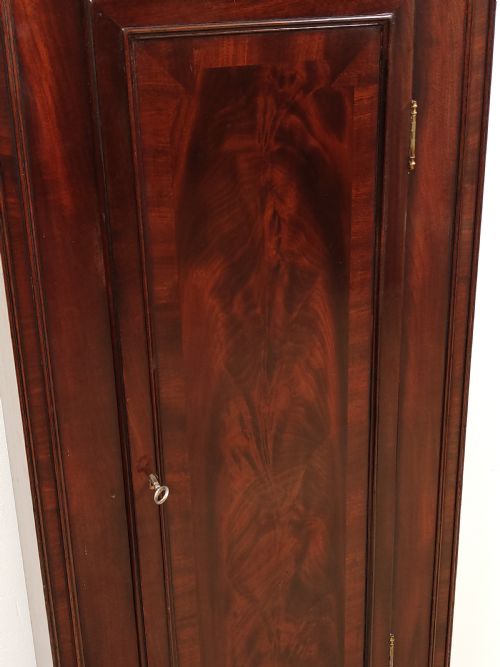 ANTIQUE REGENCY MAHOGANY 8 DAY LONG CASE GRANDFATHER CLOCK BY JOHN TODD OF GLASGOW - ADDITIONAL PHOTO 11