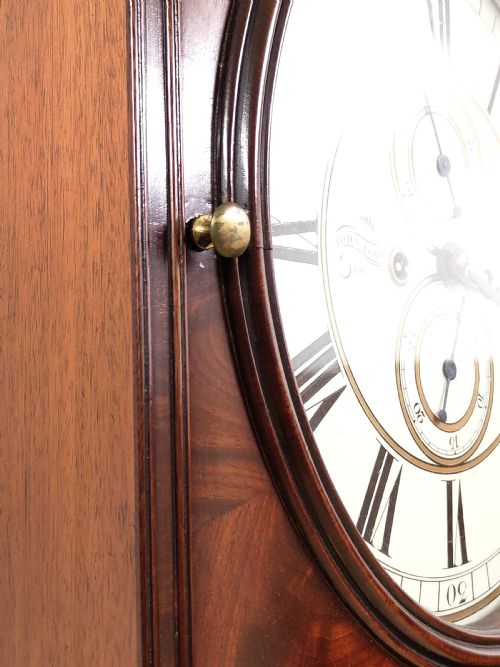 ANTIQUE REGENCY MAHOGANY 8 DAY LONG CASE GRANDFATHER CLOCK BY JOHN TODD OF GLASGOW - ADDITIONAL PHOTO 16