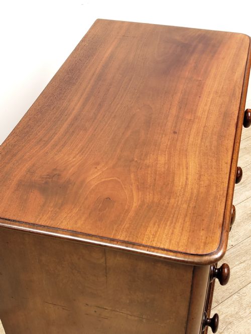 ANTIQUE VICTORIAN SOLID MAHOGANY CHEST OF DRAWERS BY JAS SHOOLBRED CO - ADDITIONAL PHOTO 11