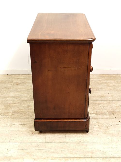 ANTIQUE VICTORIAN SOLID MAHOGANY CHEST OF DRAWERS BY JAS SHOOLBRED CO - ADDITIONAL PHOTO 14