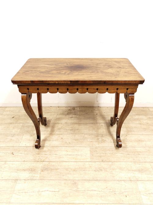ANTIQUE EARLY 19TH CENTURY ROSEWOOD CONSOLE SIDE HALL TABLE - ADDITIONAL PHOTO 3