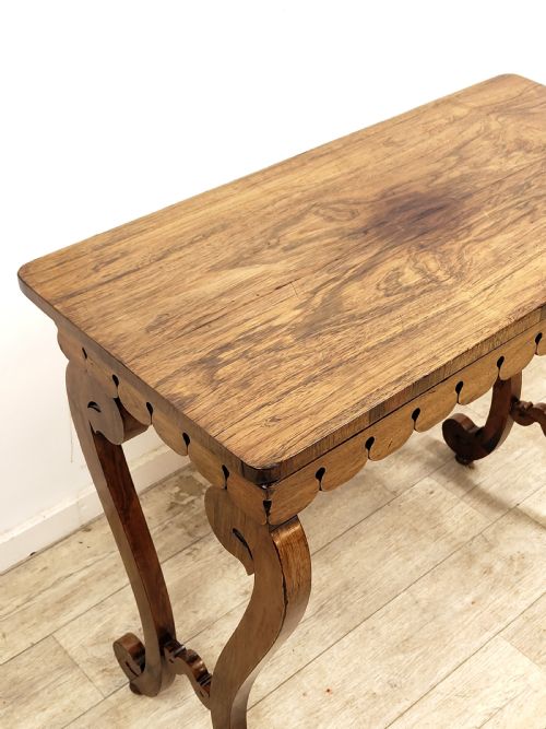 ANTIQUE EARLY 19TH CENTURY ROSEWOOD CONSOLE SIDE HALL TABLE - ADDITIONAL PHOTO 6