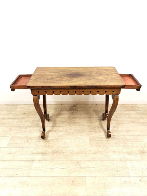 ANTIQUE EARLY 19TH CENTURY ROSEWOOD CONSOLE SIDE HALL TABLE - ADDITIONAL PHOTO 10