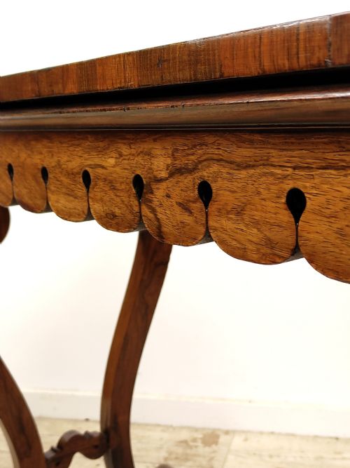 ANTIQUE EARLY 19TH CENTURY ROSEWOOD CONSOLE SIDE HALL TABLE - ADDITIONAL PHOTO 11