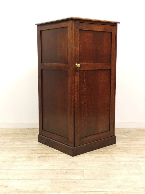 antique early 20th century solid oak school cupboard from ampleforth college yorkshire - CATEGORY: ANTIQUE CUPBOARDS - DATED 1930