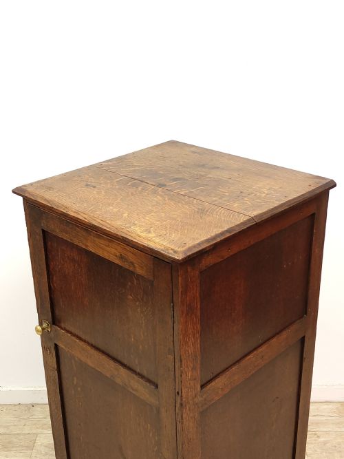 ANTIQUE EARLY 20TH CENTURY SOLID OAK SCHOOL CUPBOARD FROM AMPLEFORTH COLLEGE YORKSHIRE - ADDITIONAL PHOTO 11