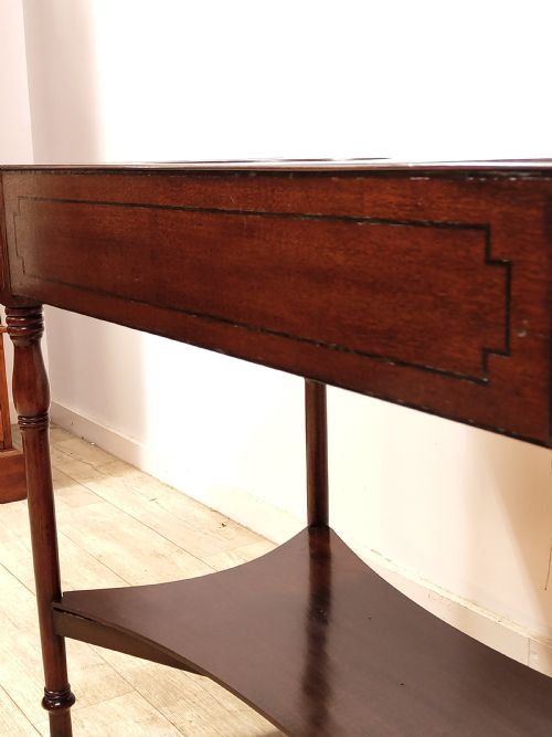 ANTIQUE GEORGIAN SOLID MAHOGANY DOUBLE HIS HERS WASH STAND - ADDITIONAL PHOTO 5