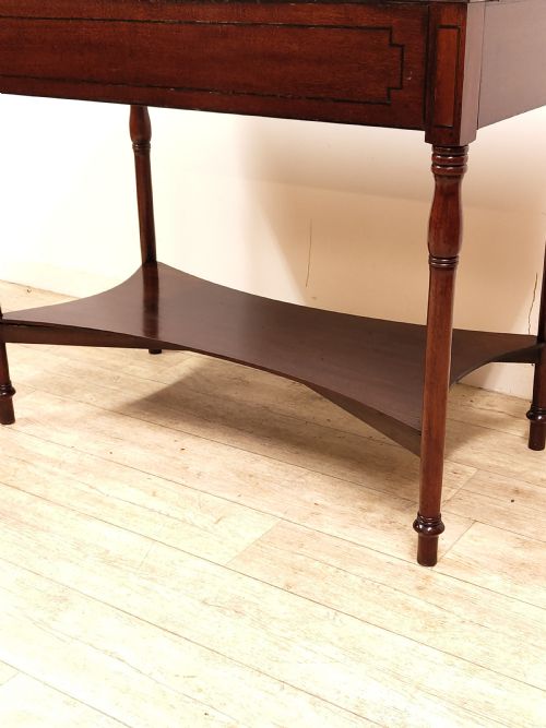 ANTIQUE GEORGIAN SOLID MAHOGANY DOUBLE HIS HERS WASH STAND - ADDITIONAL PHOTO 8