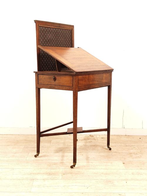 ANTIQUE GEORGIAN SOLID MAHOGANY READING ARCHITECT TABLE - ADDITIONAL PHOTO 2