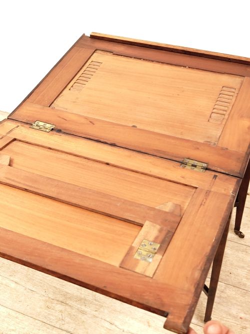 ANTIQUE GEORGIAN SOLID MAHOGANY READING ARCHITECT TABLE - ADDITIONAL PHOTO 8