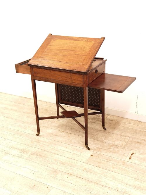 antique georgian solid mahogany reading architect table - CATEGORY: ANTIQUE TABLES - DATED GEORGIAN
