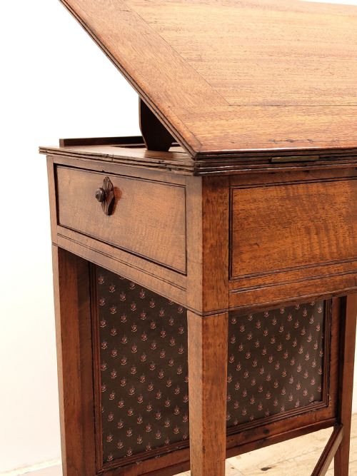 ANTIQUE GEORGIAN SOLID MAHOGANY READING ARCHITECT TABLE - ADDITIONAL PHOTO 15