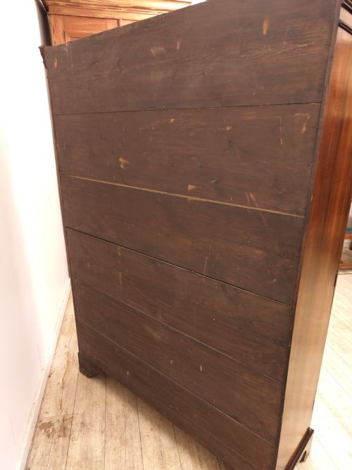 LARGE ANTIQUE SOLID MAHOGANY LATE GEORGIAN ASTRAGAL GLAZED ADJUSTABLE BOOKCASE - ADDITIONAL PHOTO 2