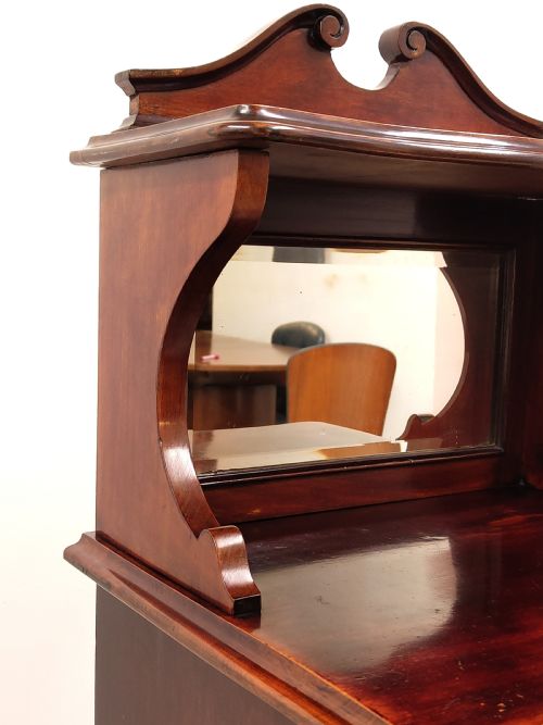 ANTIQUE EDWARDIAN WALNUT MUSIC CABINET - ADDITIONAL PHOTO 2