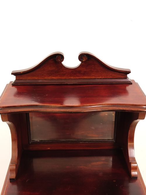 ANTIQUE EDWARDIAN WALNUT MUSIC CABINET - ADDITIONAL PHOTO 10