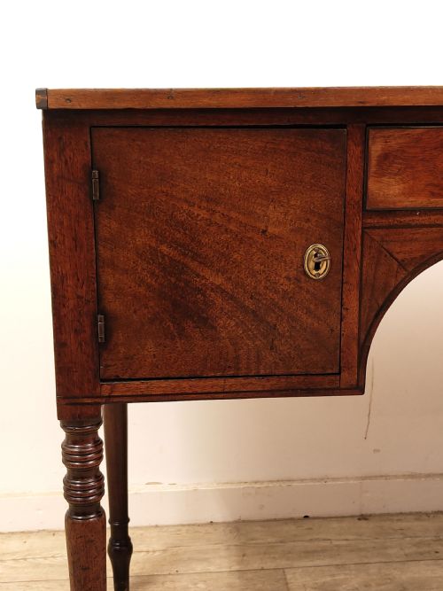 ANTIQUE GEORGIAN REGENCY SOLID MAHOGANY HALL SIDE TABLE - ADDITIONAL PHOTO 1