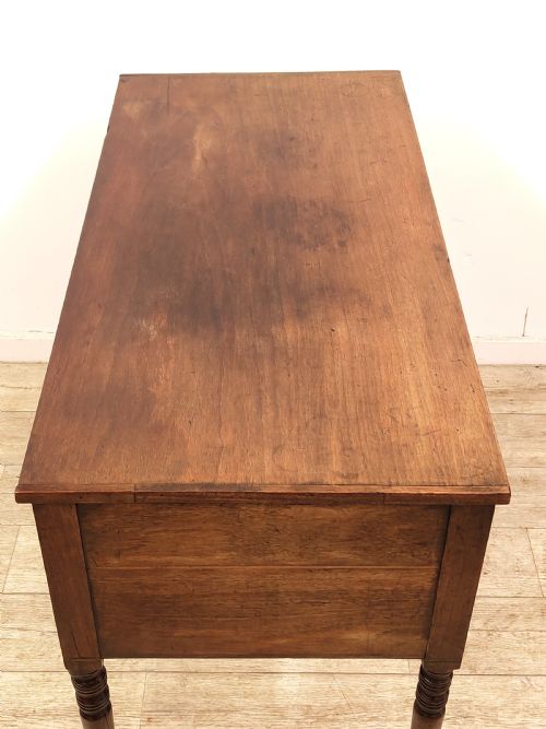 ANTIQUE GEORGIAN REGENCY SOLID MAHOGANY HALL SIDE TABLE - ADDITIONAL PHOTO 3