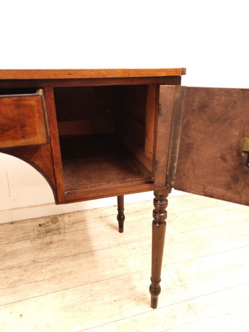ANTIQUE GEORGIAN REGENCY SOLID MAHOGANY HALL SIDE TABLE - ADDITIONAL PHOTO 4