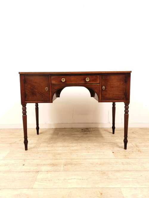ANTIQUE GEORGIAN REGENCY SOLID MAHOGANY HALL SIDE TABLE - ADDITIONAL PHOTO 8