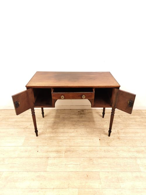 ANTIQUE GEORGIAN REGENCY SOLID MAHOGANY HALL SIDE TABLE - ADDITIONAL PHOTO 10