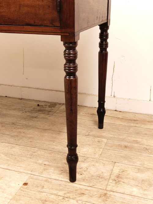 ANTIQUE GEORGIAN REGENCY SOLID MAHOGANY HALL SIDE TABLE - ADDITIONAL PHOTO 11