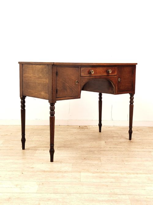 ANTIQUE GEORGIAN REGENCY SOLID MAHOGANY HALL SIDE TABLE - ADDITIONAL PHOTO 13