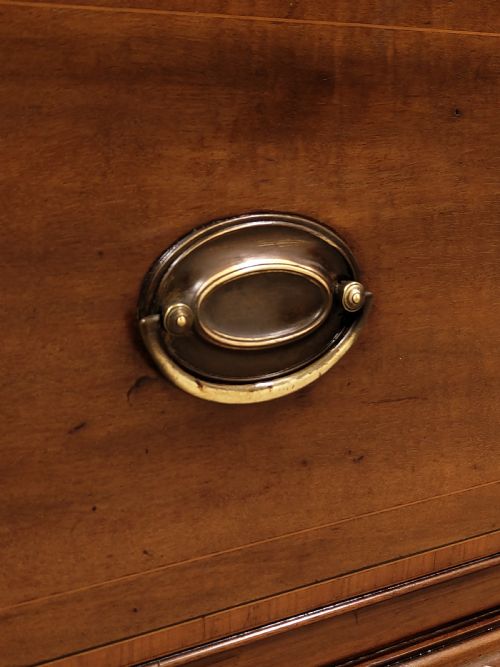 ANTIQUE EDWARDIAN SOLID MAHOGANY DOUBLE WARDROBE LINEN PRESS ARMOIRE COMPACTUM - ADDITIONAL PHOTO 6