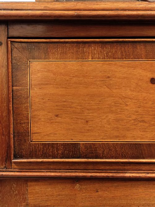 ANTIQUE EDWARDIAN MAHOGANY ASTRAGAL GLAZED ADJUSTABLE BOOKCASE ON CUPBOARD - ADDITIONAL PHOTO 8