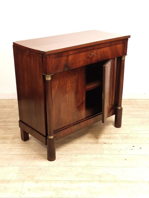 ANTIQUE EARLY 19TH CENTURY FRENCH MAHOGANY BUFFET DRINKS SIDEBOARD - ADDITIONAL PHOTO 5