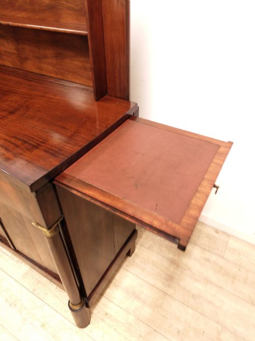 ANTIQUE EARLY 19TH CENTURY FRENCH MAHOGANY BUFFET DRINKS SIDEBOARD - ADDITIONAL PHOTO 7