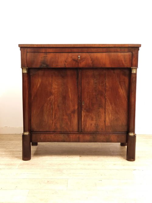 ANTIQUE EARLY 19TH CENTURY FRENCH MAHOGANY BUFFET DRINKS SIDEBOARD - ADDITIONAL PHOTO 10