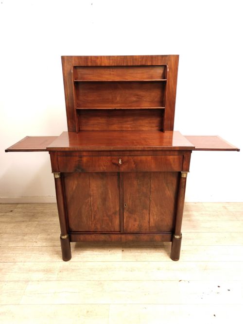 ANTIQUE EARLY 19TH CENTURY FRENCH MAHOGANY BUFFET DRINKS SIDEBOARD - ADDITIONAL PHOTO 13