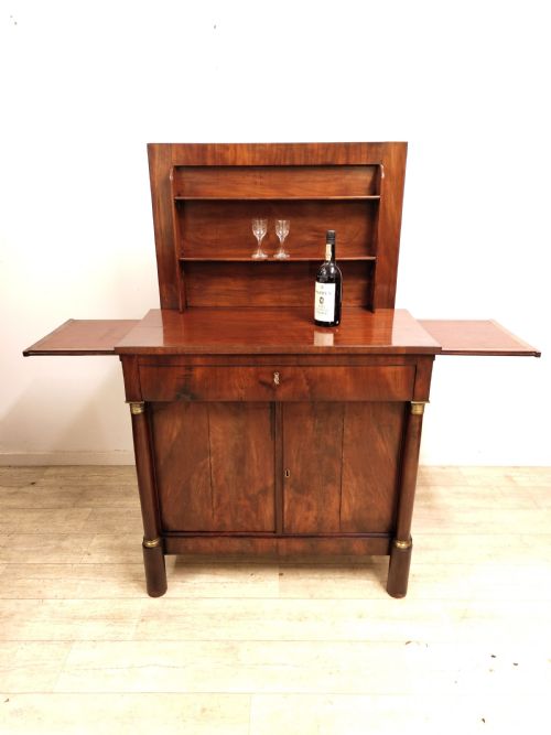 antique early 19th century french mahogany buffet drinks sideboard - CATEGORY: ANTIQUE SIDEBOARDS - DATED 19TH CENTURY