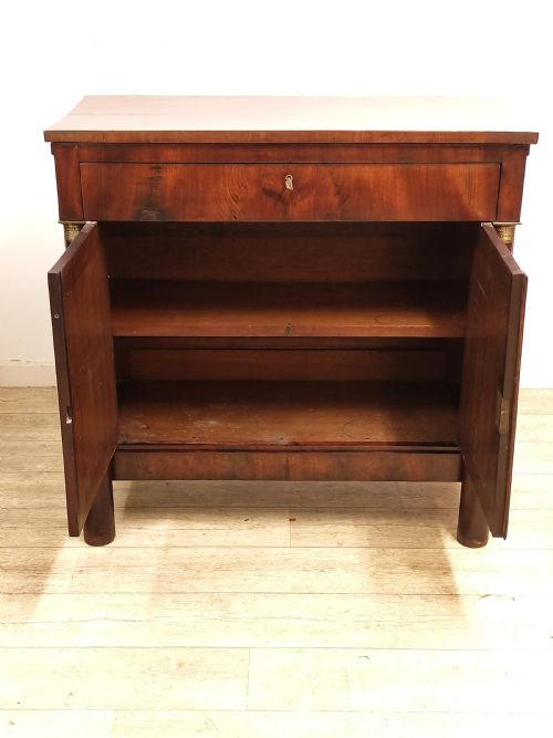 ANTIQUE EARLY 19TH CENTURY FRENCH MAHOGANY BUFFET DRINKS SIDEBOARD - ADDITIONAL PHOTO 14