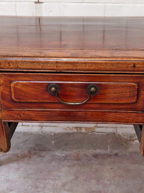 ANTIQUE 19TH CENTURY ANGLO CHINESE WRITING DESK TABLE - ADDITIONAL PHOTO 9
