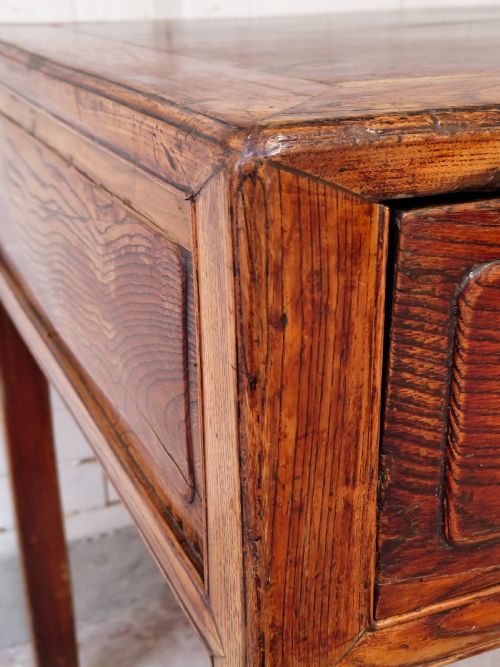 ANTIQUE 19TH CENTURY ANGLO CHINESE WRITING DESK TABLE - ADDITIONAL PHOTO 10